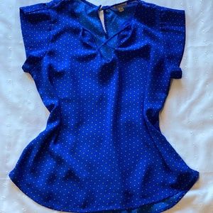 Royal Blue Blouse